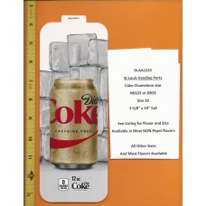 Large Coke Size Chameleon Soda Flavor Strip Coke Diet Caffeine Free 12oz CAN